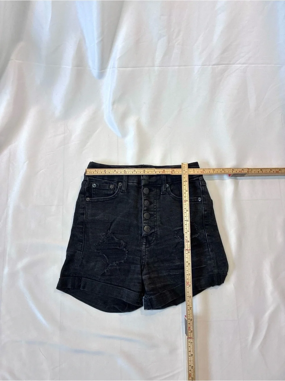 Aeropostale High Rise Distressed Shorts